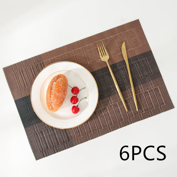 Tapis de bol rectangulaire simple et moderne pour cuisine nordique, résistant à la chaleur