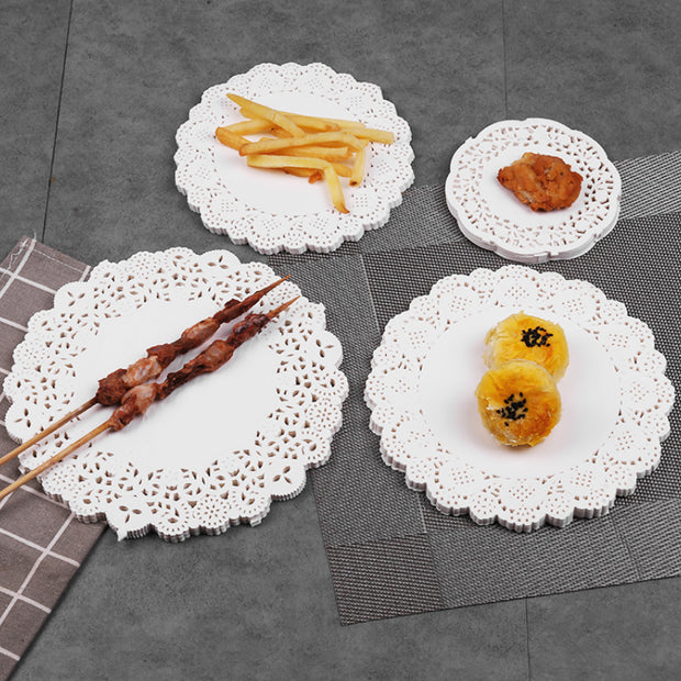 Tapis de cuisson spécial pour aliments avec fond fleuri en papier absorbant l'huile
