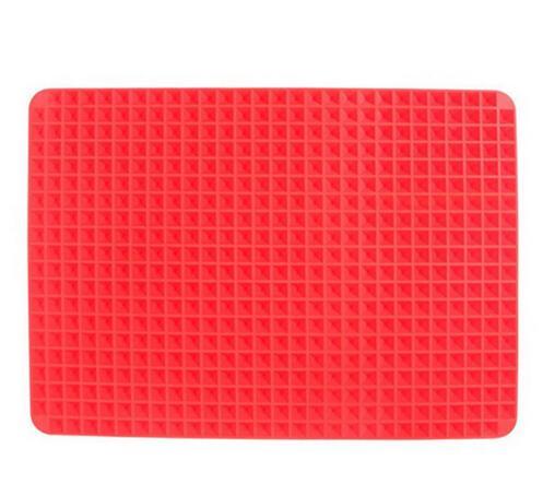 Tapis de cuisson pyramidal en silicone antiadhésif avec grille, polyvalent, résistant à la chaleur, pour four et barbecue, ustensiles de cuisine