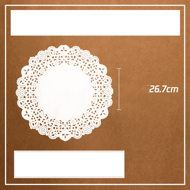 Lot de 100 tapis de cuisson ronds en papier buvard