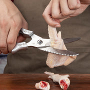Ciseaux de cuisine multifonctions en acier inoxydable, couteau pour couper les os de poulet, la viande, les fruits, le poisson, les écailles et le nettoyage