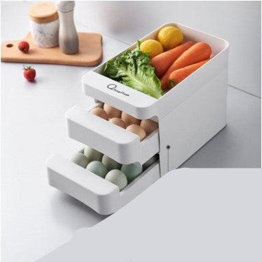 Boîte de conservation multicouche pour légumes, plateau à œufs, boîte de conservation pour fruits et légumes