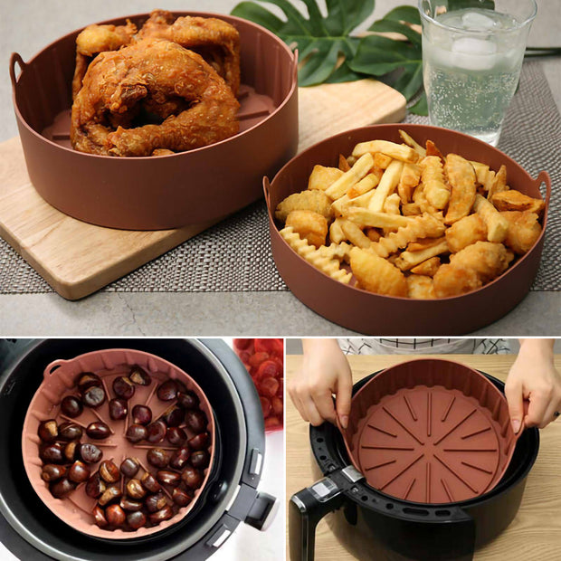 Tapis de cuisson isolant en silicone pour friteuse à air domestique