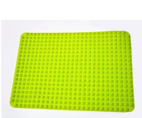 Tapis de cuisson pyramidal en silicone antiadhésif avec grille, polyvalent, résistant à la chaleur, pour four et barbecue, ustensiles de cuisine