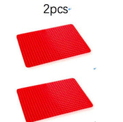 Tapis de cuisson pyramidal en silicone antiadhésif avec grille, polyvalent, résistant à la chaleur, pour four et barbecue, ustensiles de cuisine