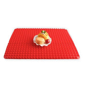 Tapis de cuisson pyramidal en silicone antiadhésif avec grille, polyvalent, résistant à la chaleur, pour four et barbecue, ustensiles de cuisine