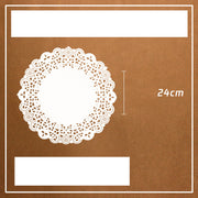 Lot de 100 tapis de cuisson ronds en papier buvard