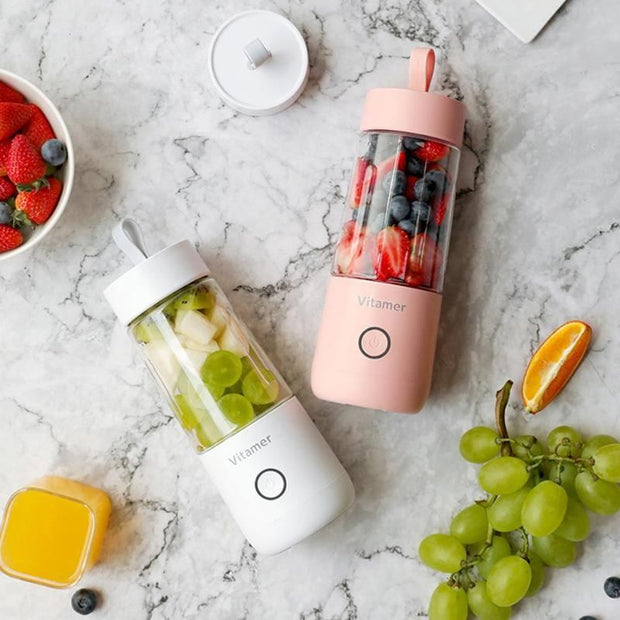 Mixeur portable électrique rechargeable par USB, 350 ml, pour smoothies, granités, jus, bouteille, chargeur USB, gadget de cuisine