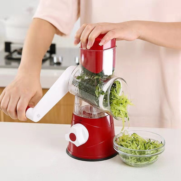 Rouleau de cuisine coupe-légumes vertical râpe rotative trancheuse pour fruits légumes et noix