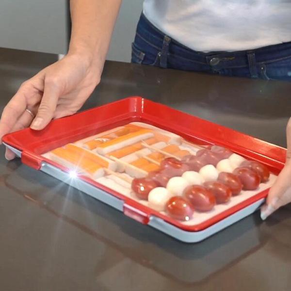 Plateau de conservation des aliments créatif