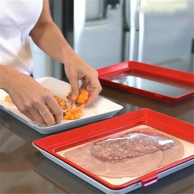 Plateau de conservation des aliments créatif