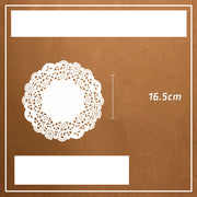 Lot de 100 tapis de cuisson ronds en papier buvard