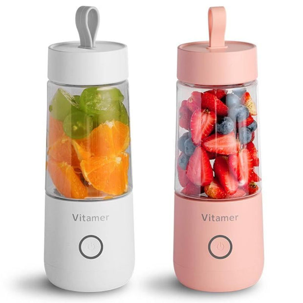 Mixeur portable électrique rechargeable par USB, 350 ml, pour smoothies, granités, jus, bouteille, chargeur USB, gadget de cuisine