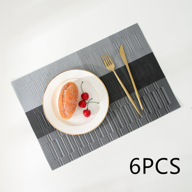 Tapis de bol rectangulaire simple et moderne pour cuisine nordique, résistant à la chaleur