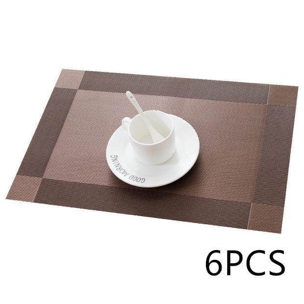 Tapis de bol rectangulaire simple et moderne pour cuisine nordique, résistant à la chaleur