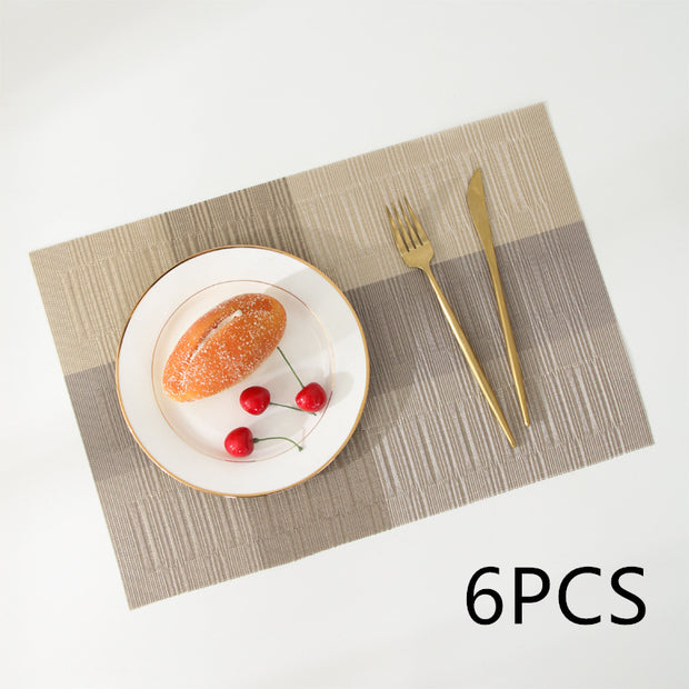 Tapis de bol rectangulaire simple et moderne pour cuisine nordique, résistant à la chaleur
