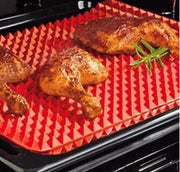 Tapis de cuisson pyramidal en silicone antiadhésif avec grille, polyvalent, résistant à la chaleur, pour four et barbecue, ustensiles de cuisine