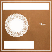 Lot de 100 tapis de cuisson ronds en papier buvard