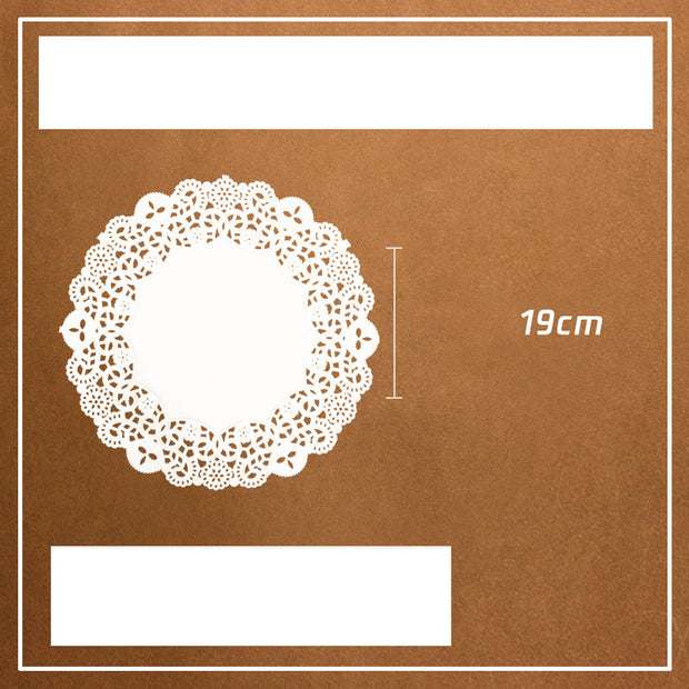Lot de 100 tapis de cuisson ronds en papier buvard
