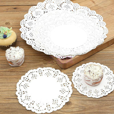 Lot de 100 tapis de cuisson ronds en papier buvard