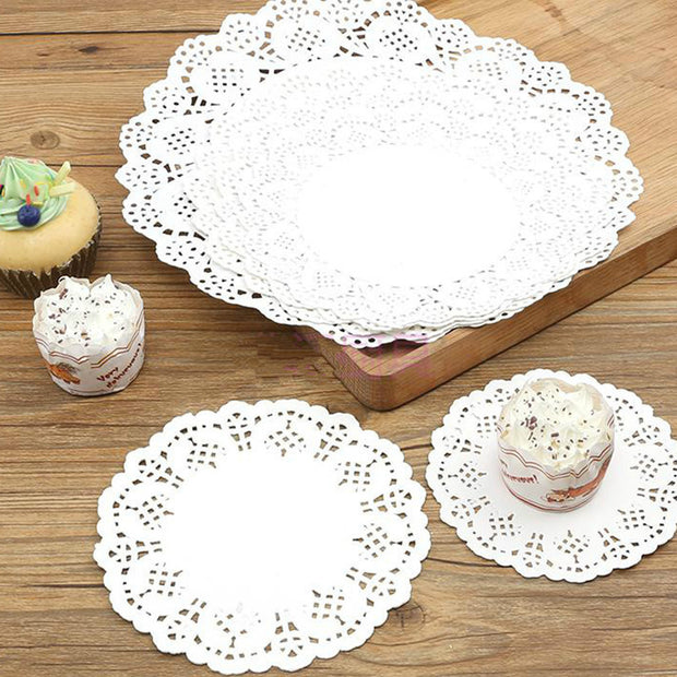Lot de 100 tapis de cuisson ronds en papier buvard