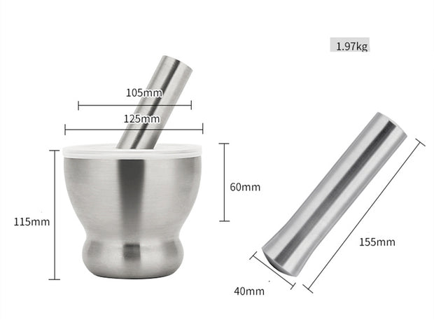 Broyeur à ail en acier inoxydable 304 de cuisine