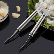 Écailleur de crevettes multifonctionnel en acier inoxydable, ligne de crevettes, couteau à gueule de poisson, coupe-poisson, ciseaux, écailles de poisson, gadget de cuisine, accessoires, outils, outils de cuisine créatifs