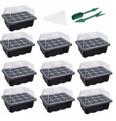 Coffret de semis à 12 trous, plateau de conservation de la chaleur et d'hydratation