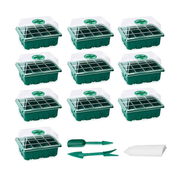 Coffret de semis à 12 trous, plateau de conservation de la chaleur et d'hydratation