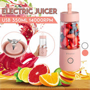 Mixeur portable électrique rechargeable par USB, 350 ml, pour smoothies, granités, jus, bouteille, chargeur USB, gadget de cuisine