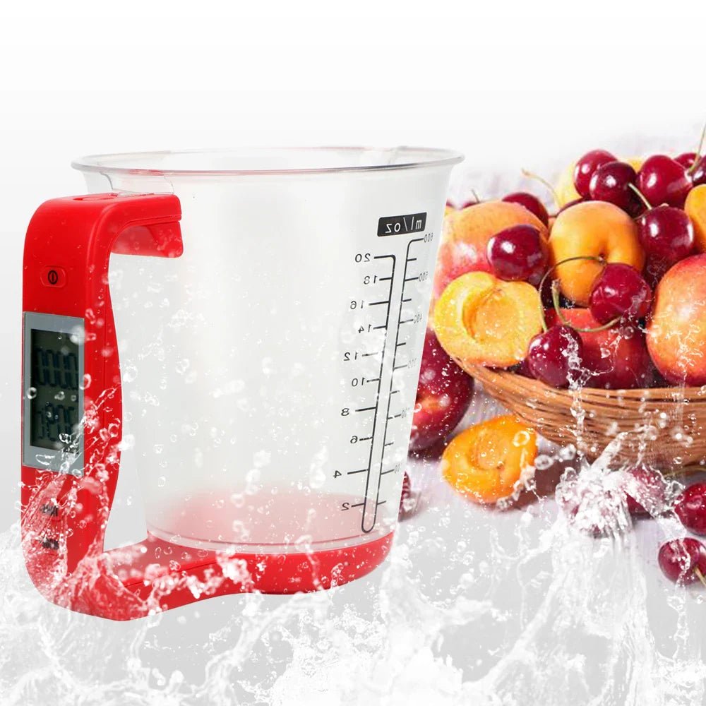 Balance de Cuisine - ElectronicCups™ - Rouge - Cuisine Mieux