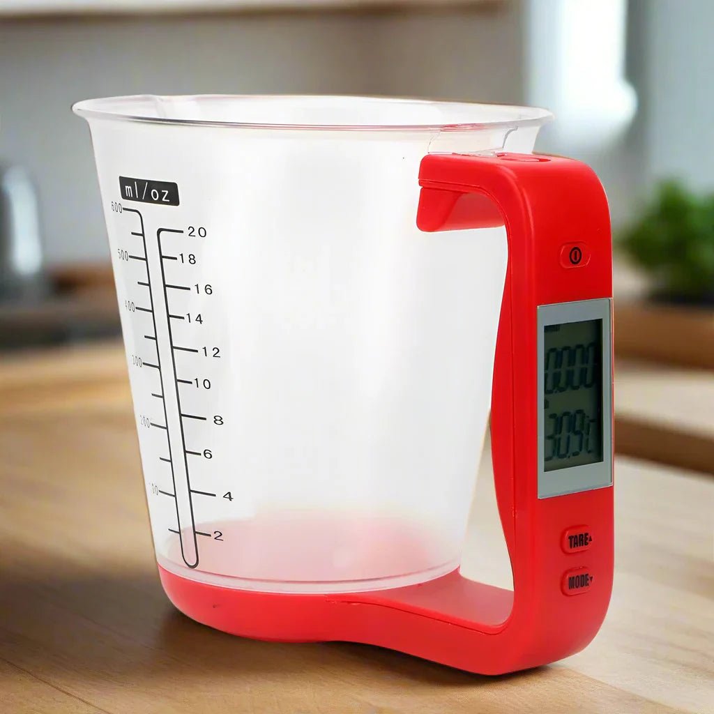 Balance de Cuisine - ElectronicCups™ - Rouge - Cuisine Mieux