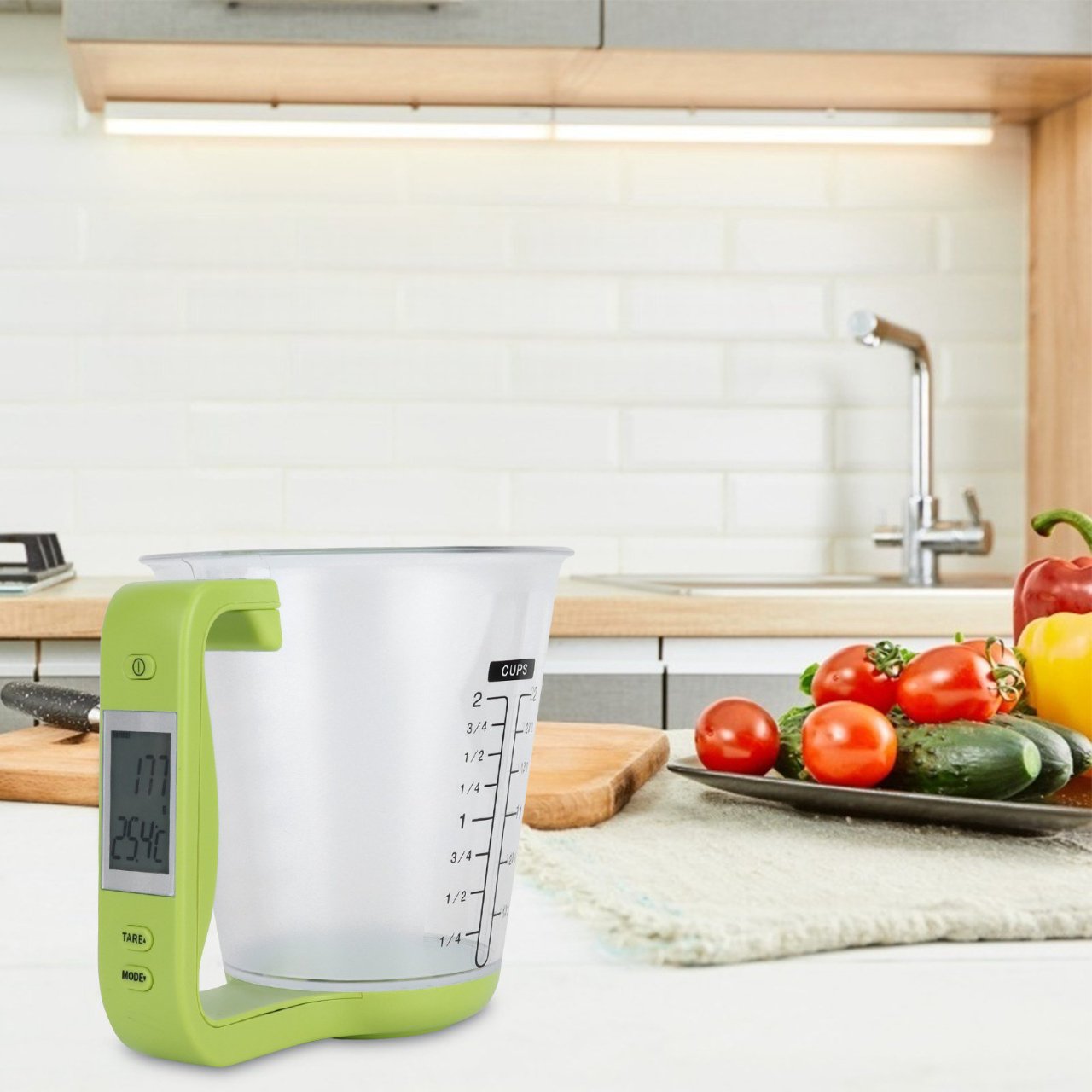 Balance de Cuisine - ElectronicCups™ - Vert - Cuisine Mieux