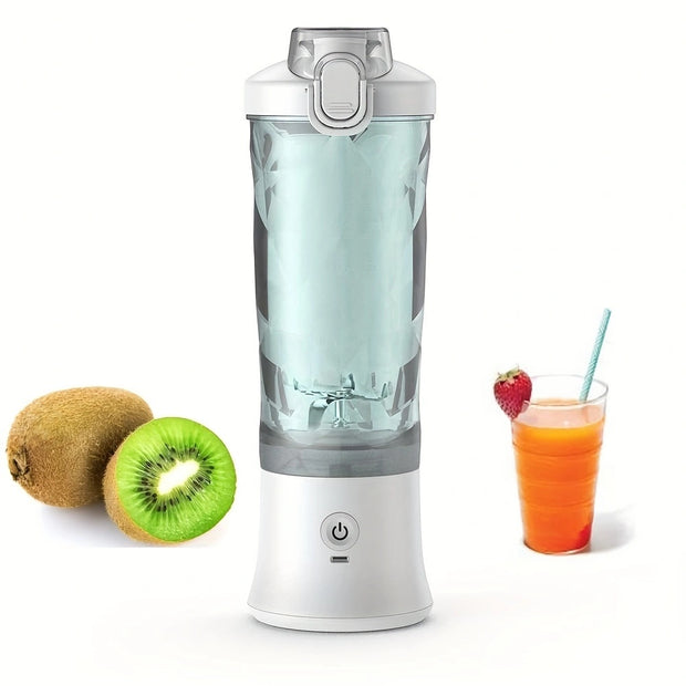 Mixeur portable 600 ml, presse-agrumes électrique, mixeur de fruits, 4 000 mAh, rechargeable par USB, mini mixeur pour smoothies, presse-agrumes personnel, couleur
