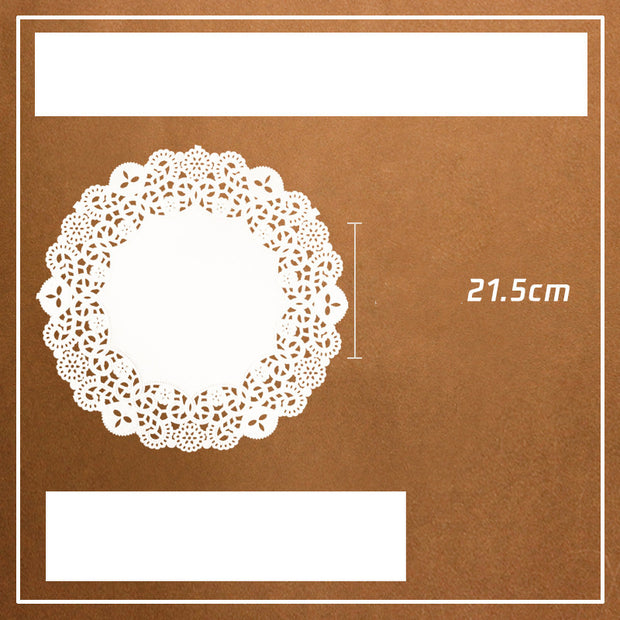 Lot de 100 tapis de cuisson ronds en papier buvard