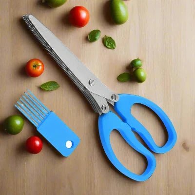 Ciseaux de Cuisine - MultiLayersScissor™ - Bleu - Cuisine Mieux