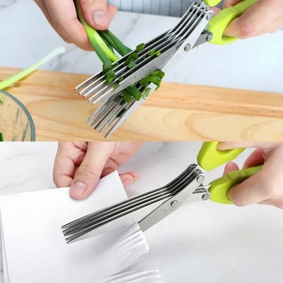 Ciseaux de Cuisine - MultiLayersScissor™ - Vert Clair - Cuisine Mieux