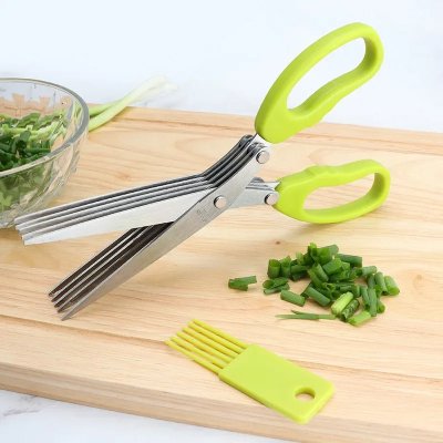 Ciseaux de Cuisine - MultiLayersScissor™ - Vert Clair - Cuisine Mieux