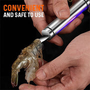 Écailleur de crevettes multifonctionnel en acier inoxydable, ligne de crevettes, couteau à gueule de poisson, coupe-poisson, ciseaux, écailles de poisson, gadget de cuisine, accessoires, outils, outils de cuisine créatifs