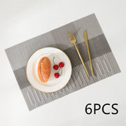Tapis de bol rectangulaire simple et moderne pour cuisine nordique, résistant à la chaleur