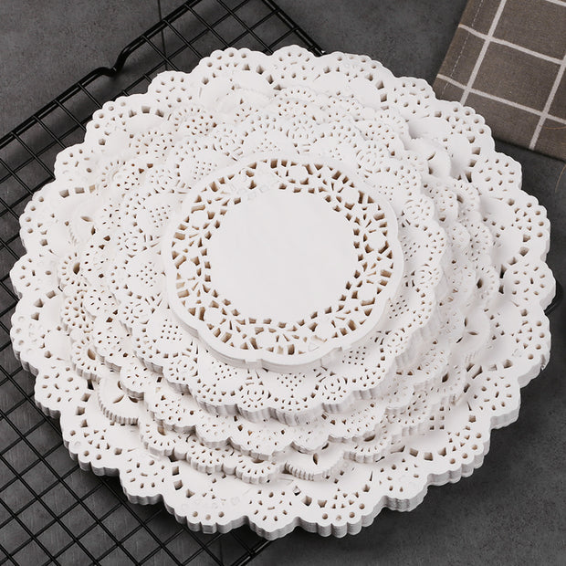 Tapis de cuisson spécial pour aliments avec fond fleuri en papier absorbant l'huile