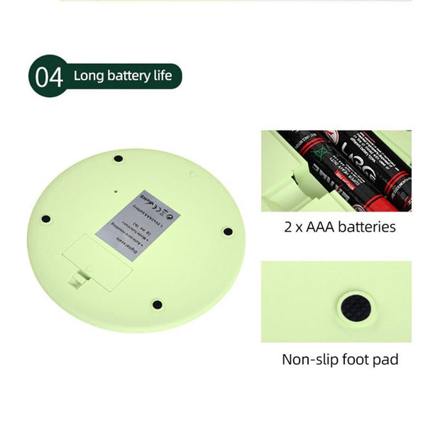 Balance de cuisine numérique de 5 kg, poids en grammes, précision, verte, électronique, LCD, pour la cuisson des aliments, portable