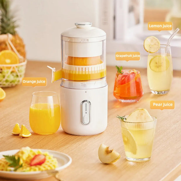 Presse-agrumes électrique multifonction sans fil en acier, mixeur orange et citron, mini presse-fruits portable USB, presse-agrumes à pression pour la cuisine