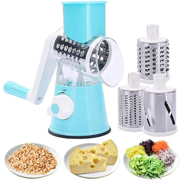 Rouleau de cuisine coupe-légumes vertical râpe rotative trancheuse pour fruits légumes et noix